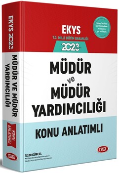 Data Yayınları 2023 EKYS Müdür Başyardımcısı ve Müdür Yardımcısı Hazırlık Kitabı