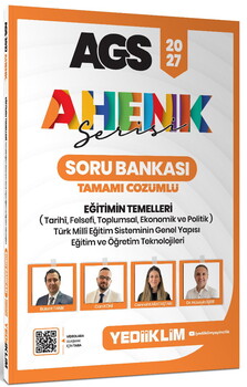 Yediiklim 2027 AGS Ahenk Serisi Eğitimin Temelleri Tamamı Çözümlü Soru Bankası