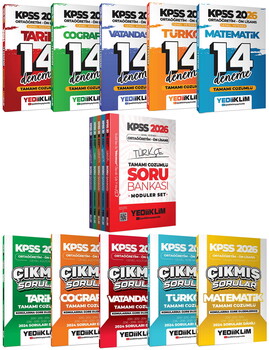 Yediklim 2026 KPSS Ortaöğretim Ön Lisans Altın Soru Set 15 Kitap