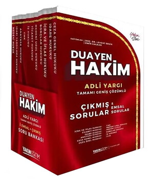 Yakın Eğitim Duayen Hakim Adli Yargı Emsal ve Çıkmış Soru Bankası Seti 11 Kitap