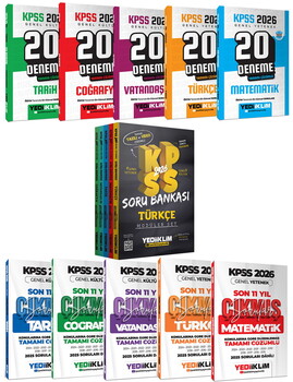 Yediklim 2026 KPSS Lisans Altın Soru Set 15 Kitap