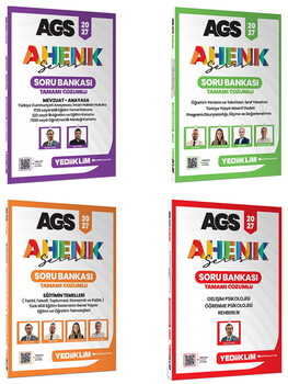  Yediiklim 2027 AGS Ahenk Serisi Video Ders Notu ve soru Bankası Seti 8 Kitap