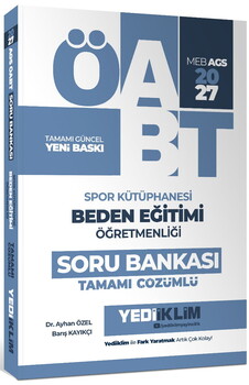 Yediiklim Yayınları 2027 MEB AGS ÖABT Spor Kütüphanesi Beden Eğitimi Öğretmenliği Tamamı Çözümlü Soru Bankası