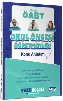 Yediiklim Yayınları 2027 MEB AGS ÖABT Okul Öncesi Öğretmenliği Konu Anlatımı 2. Cilt