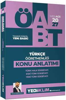 Yediiklim 2027 MEB AGS ÖABT Türkçe Öğretmenliği Türk Halk Edebiyatı Yeni Türk Edebiyatı Eski Türk Edebiyatı Konu Anlatımı