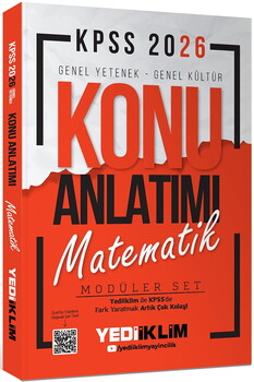  Yediiklim Yayınları 2026 KPSS Genel Yetenek Genel Kültür Konu Anlatımlı Modüler Set 5 Kitap