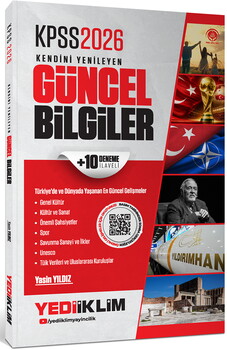 Yediiklim Yayınları 2026 KPSS Kendini Yenileyen Güncel Bilgiler + 10 Deneme İlaveli