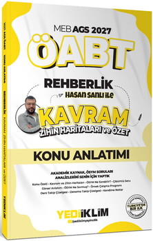 Yediiklim 2027 MEB AGS ÖABT Hasan Sanlı İle Rehberlik Kavram Zihin Haritaları Ve Özet Konu Anlatımı