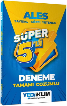 Yediiklim Yayınları 2027 ALES Tamamı Çözümlü Süper 5 li Deneme