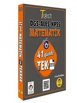 Tasarı Eğitim Yayınları DGS ALES KPSS Matematik 41 Günde Tekrar