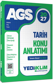 Yediiklim Yayınları 2027 MEB AGS Tarih Konu Anlatımı
