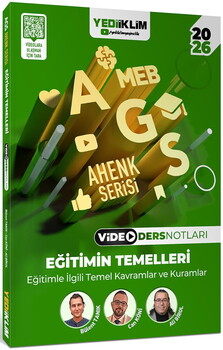  Yediiklim 2026 MEB AGS Ahenk Serisi Eğitimin Temelleri-Eğitim Sisteminin Genel Yapısı-Mevzuat Anayasa Video Ders Notları Seti 3