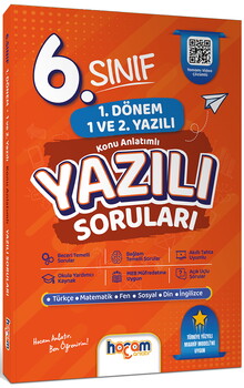  Hocam Anlatır 6. Sınıf Konu Anlatımlı Yazılı Provaları Tamamı Video Destekli-Hediye Planlama Kitapçığı