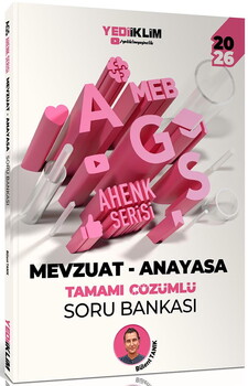  Yediiklim 2026 MEB AGS Ahenk Serisi Eğitimin Temelleri-Eğitim Sisteminin Genel Yapısı-Mevzuat Anayasa Tamamı Çözümlü Soru Bankas