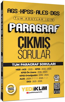  Yediiklim 2026 Tüm Adaylar İçin Paragraf-Problemler-Sayısal-Sözel Mantık Çıkmış Sorular Seti 4 Kitap