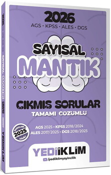  Yediiklim 2026 Tüm Adaylar İçin Paragraf-Problemler-Sayısal-Sözel Mantık Çıkmış Sorular Seti 4 Kitap