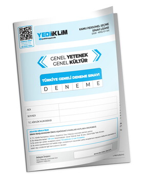  Yediiklim Yayınları KPSS-AGS-DGS-ALES Problemler Tamamı Video Çözümlü Deneme Kampı (60 Deneme)+ TG Deneme Hediye