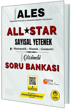 Tasarı Eğitim Yayınları ALES All Star Sayısal Soru Bankası