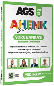 Yediiklim 2027 AGS Ahenk Serisi ÖYT Sınıf Yönetimi TYMM Program Okuryazarlığı Ölçme ve Değerlendirme Tamamı Çözümlü Soru Bankası