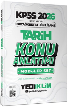  Yediiklim Yayınları 2026 KPSS Ortaöğretim Ön Lisans Genel Yetenek Genel Kültür Konu Anlatımlı Modüler Set