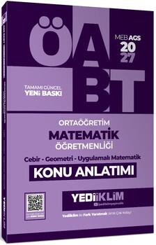 Yediiklim 2027 MEB AGS ÖABT Ortaöğretim Matematik Öğretmenliği Cebir Geometri Uygulamalı Matematik Konu Anlatımı