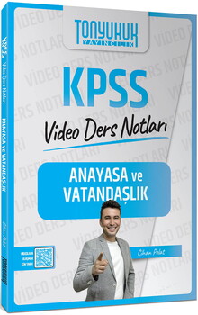 Tonyukuk Yayıncılık KPSS Anayasa ve Vatandaşlık  Video Ders Notları
