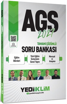  Yediiklim 2027 AGS  Eğitim Bilimleri Türk Eğitim Sisteminin Genel Yapısı Mevzuat ve Anayasa Tamamı Çözümlü Soru Bankası