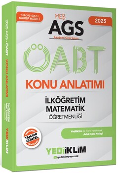  Yediiklim 2025 MEB AGS ÖABT İlköğretim Matematik Öğretmenliği Konu Soru Seti