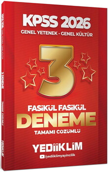  Yediiklim 2026 KPSS Lisans GY-GK Net Arttıran Deneme Seti