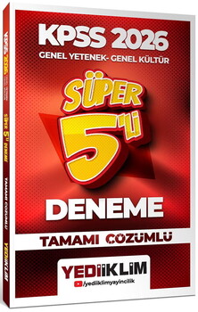  Yediiklim 2026 KPSS Lisans GY-GK Net Arttıran Deneme Seti
