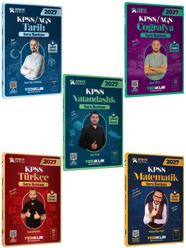 Yediiklim 2027 KPSS Atölye Serisi Genel Yetenek Genel Kültür Tamamı Video Çözümlü Soru Bankası Seti 5 Kitap