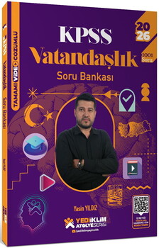 Yediiklim 2026 KPSS Atölye Serisi Genel Kültür Vatandaşlık Konu+Soru ve 26 Deneme Sınavı Seti 3 Kitap
