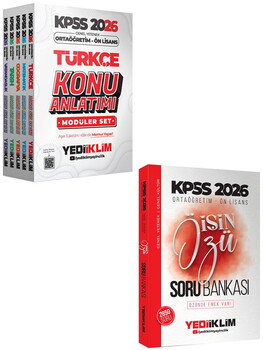 Yediiklim 2026 KPSS Ortaöğretim Ön Lisans GY-GK Modüler Konu ve İŞİN ÖZÜ Tek Kitap Soru Bankası Seti